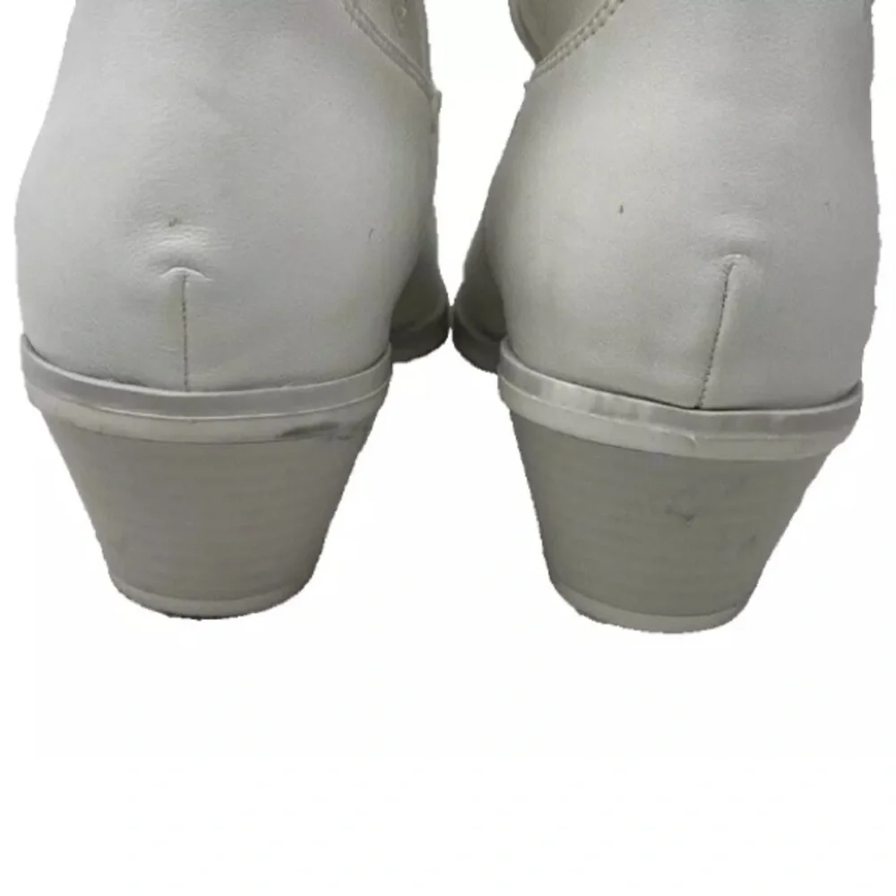 Madden Girl Women's Redford White Cowboy, Western Boots 7.5 Medium M - Picture 5 of 8